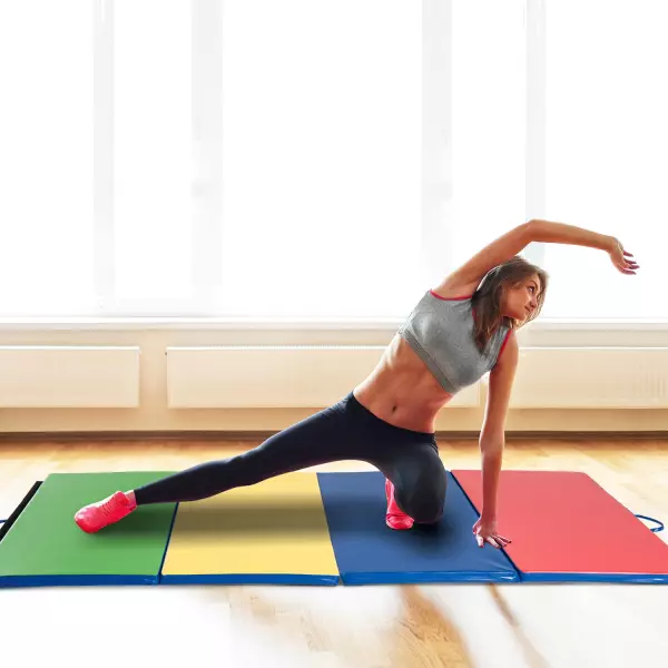 Colchoneta de Gimnasia Plegable con Asa 245x120x5cm Grosor 5 cm Perfecta para Adultos y Niños Colchón Ideal de Camping PREGUNTAR STOCK