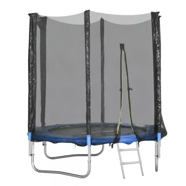 Trampolín de exterior con red de seguridad Ø180 cm para niños y adultos CAMA ELASTICA