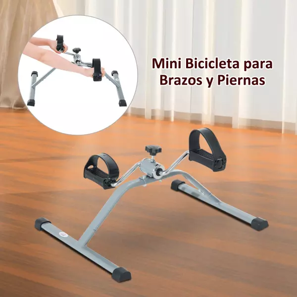 Mini Bicicleta Estática de Acero para Pedalear Aparato – 40 x 53 x 29cm preguntar stock