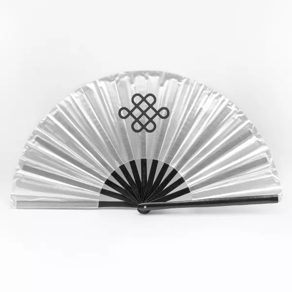 Abanico Tai Chi QS. Plata