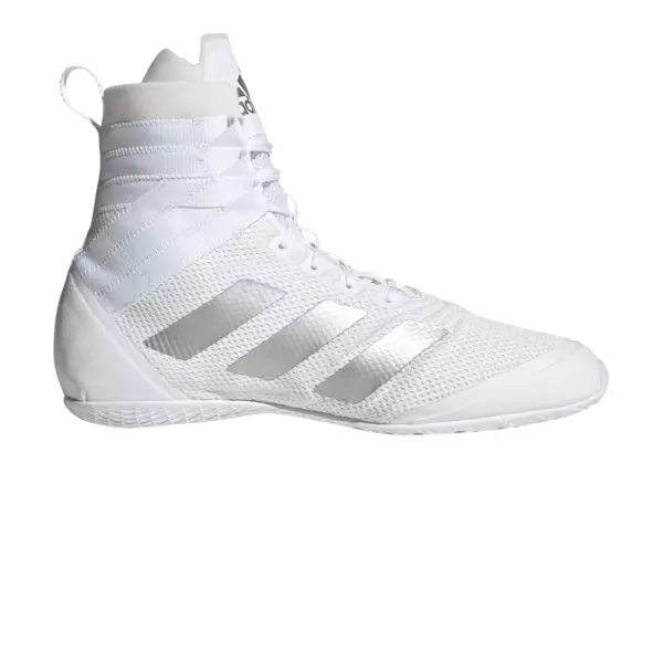 Adidas Speedex 18 Blanco-Plata BOXEO BOTA ZAPATILLA