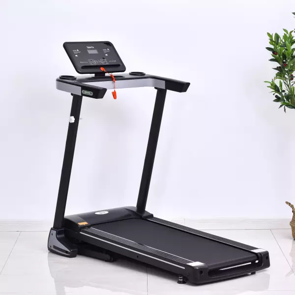 Cinta de Correr Motorizada Eléctrica Plegable 1-12 km/h Pantalla LCD 71x128x122