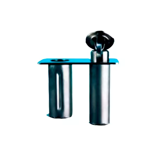 ANCLAJE 2 ALOJAMIENTOS ACERO INOX.