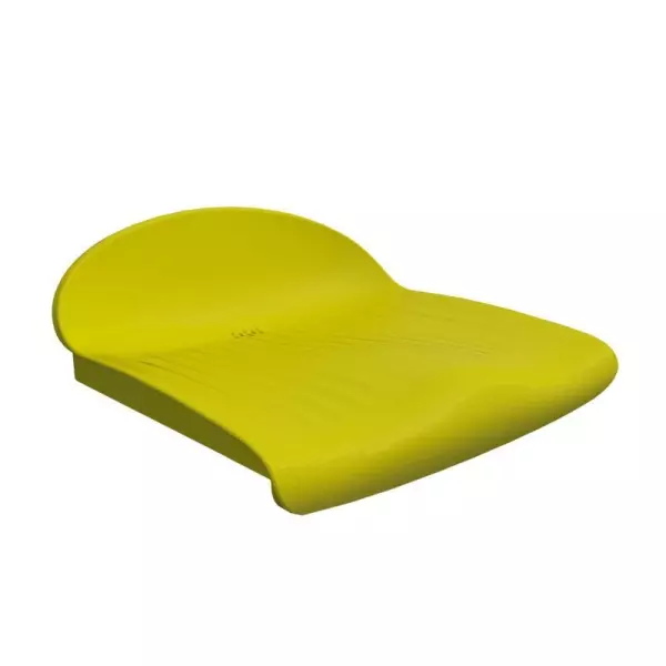 ASIENTO PVC SIN RESPALDO SPARK SR M4 AMARILLO/BLANCO/GRIS/VERDE