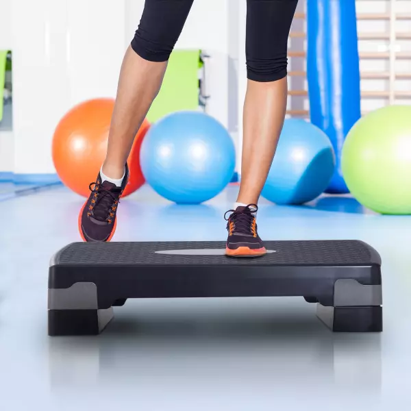 Tabla Plataforma Stepper para Deporte con Altura Regulable a 2 Niveles Carga 150kg