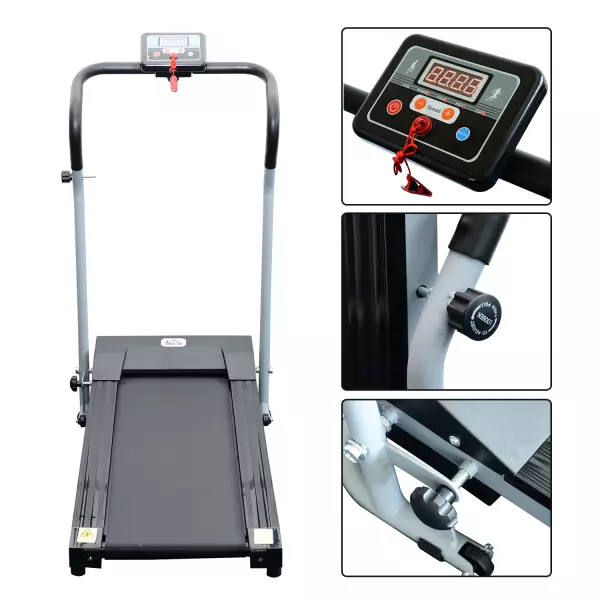 Cinta de Correr Plegable y Eléctrica con Pantalla LCD - 122x62,5x119 cm ,PLEGABLE
