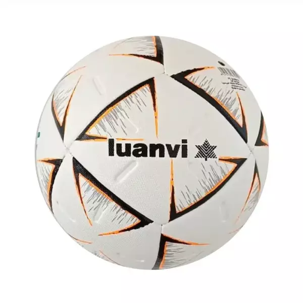 Balón Fútbol Sala Luanvi Oficial FFCV Blanco/Negro /Naranja T-58