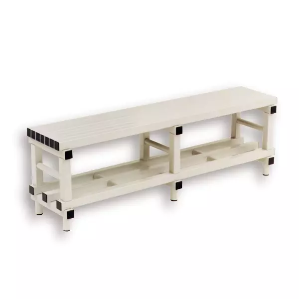 BANCO VESTUARIOS PVC  1500X350X485