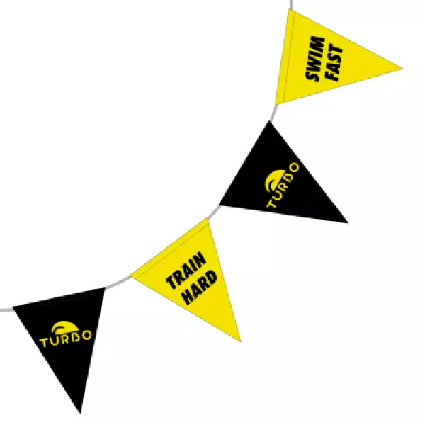 BANDERINES PISCINA BLACK &amp; YELLOW