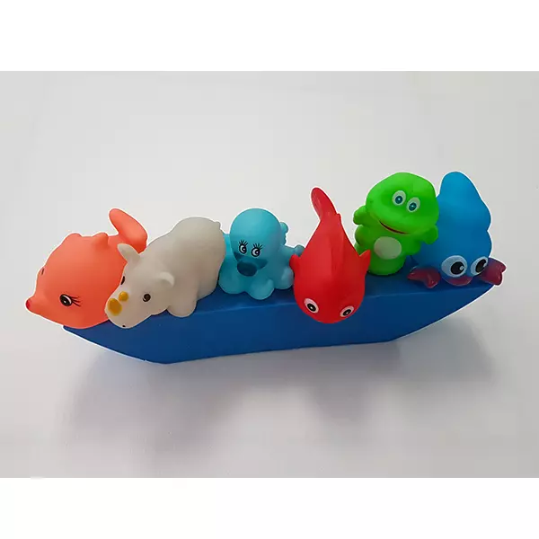 BARCO ANIMALES GOMA (6 UNIDADES)