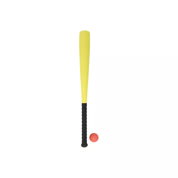 BATE BEISBOL FOAM CON PELOTA -  AMARILLO