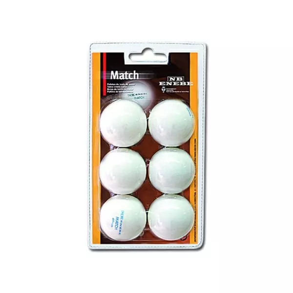 Blister 6 Pelotas Enebe Match Blanco