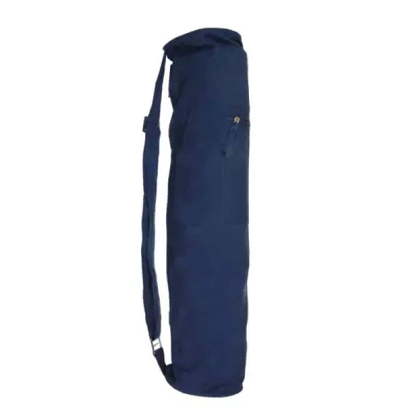 Bolsa Porta-Colchonetas Yoga Algodón AZUL 66.5x14cm