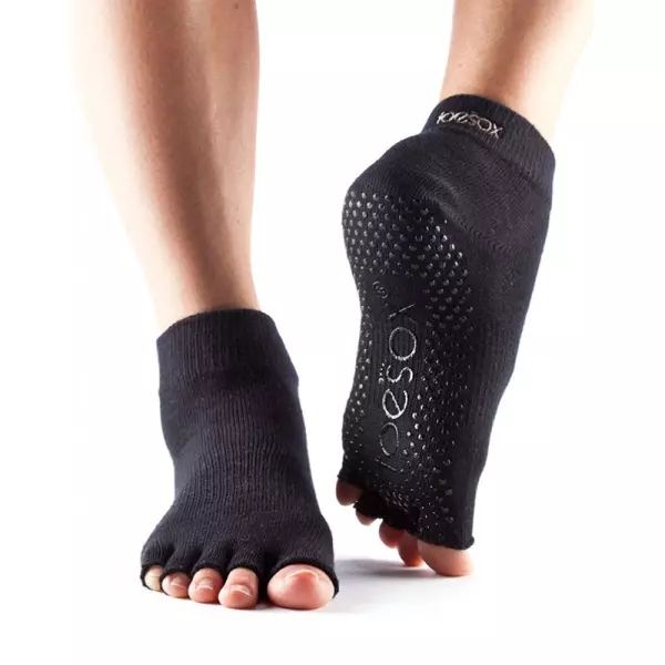 Calcetines de yoga con dedos mod. ANKLE AZUL/NEGRO/LILA