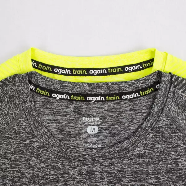Camiseta SS KnitFit - Hombre. Negro. XL
