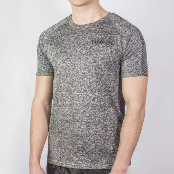 Camiseta SS KnitFit - Hombre. Negro. L
