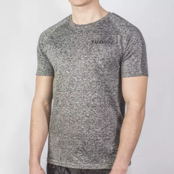 Camiseta SS KnitFit - Hombre. Negro. S