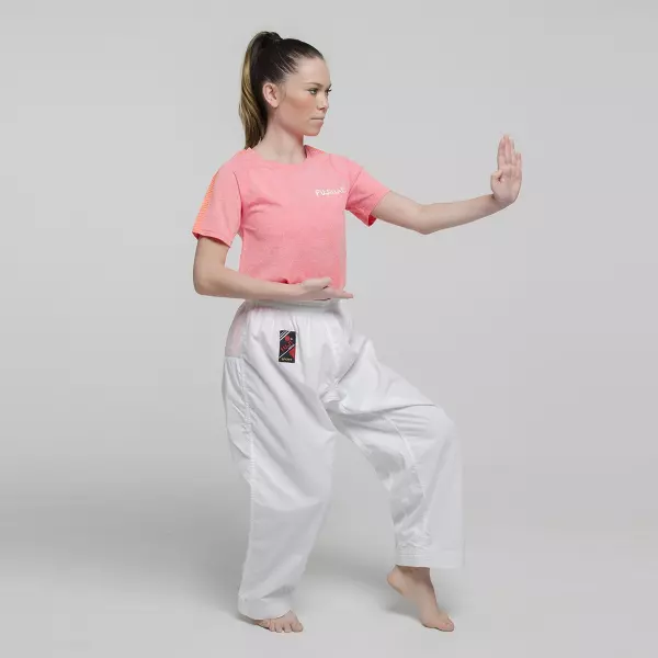 Camiseta SS KnitFit - Mujer. Rosa. L