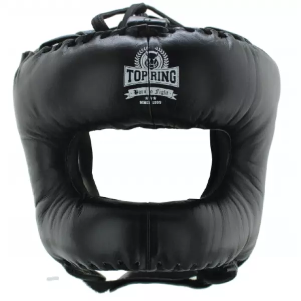CASCO BARRA FRONTAL NEGRO BOXEO