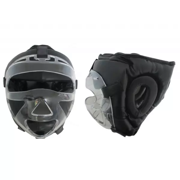 Casco con máscara transparente desmontable. KARATE
