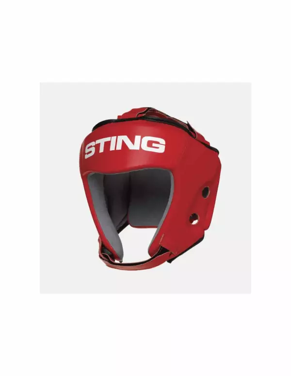 CASCO STING HOMOLOGADO IBA ROJO BOXEO