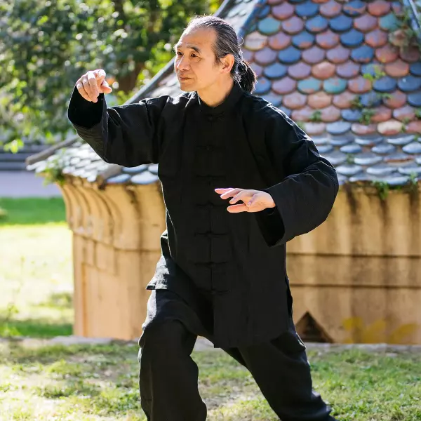 Chaqueta Kung Fu Lino. L