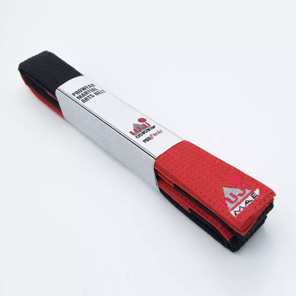Cinturón Artes Marciales ProWear Styles. SR. Negro-Rojo. 300cm