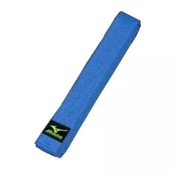 Cinturon azul MIZUNO, de algodón.