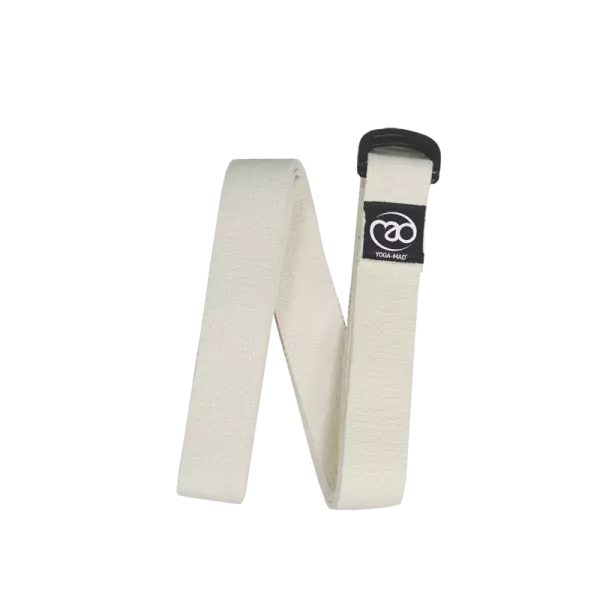 Cinturón yoga algodón natural, 2,5m x 38 mm