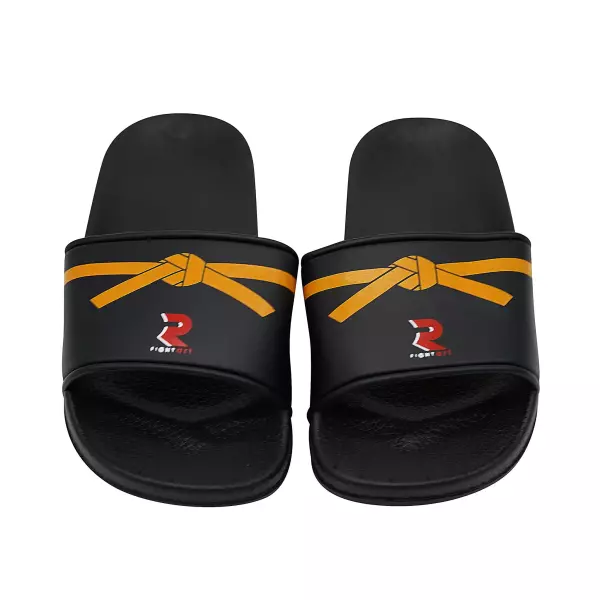 CHANCLA NEGRO / NARANJA FIGHT SPORT