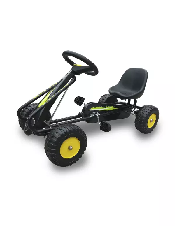 Coche a pedales Go Kart para niños- Negro