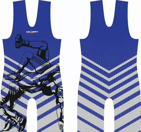 Combat Sport Stripes Morado-Azul/ROJO MALLA LUCHA