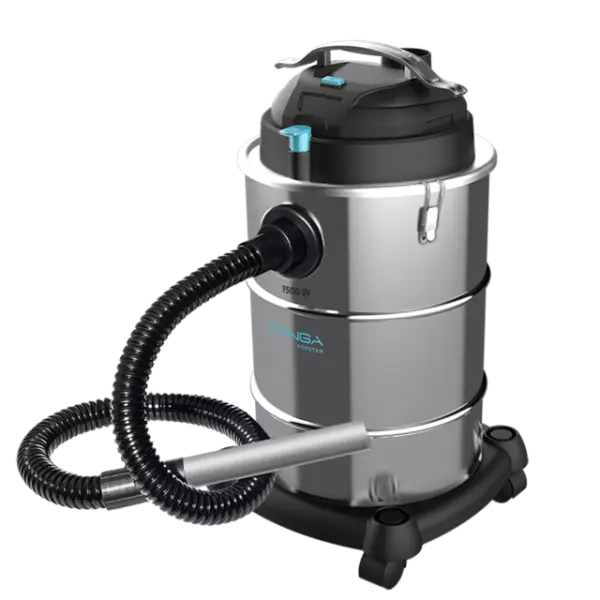 Aspirador Cenizas Conga Popstar 15300 Ash. Potencia 1500 W, Depósito 30 litros, Boquilla aluminio , Manguera 40 mm diámetroAspirador cenizas pellets 