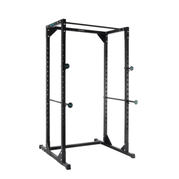 Drumfit PowerRack 1000 Power Rack. Jaula de musculación para realizar entrenamientos con cargas altas de forma segura y ejercicios de dominadas.