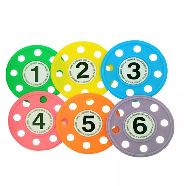 DISCOS SUMERGIBLES NUMERADOS PISCINAS
