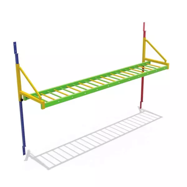 ESCALERA DE BRAQUIACIÓN PARED GIMNASIA