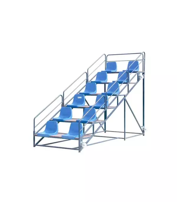 Escalera de jueces 12 asientos metálica