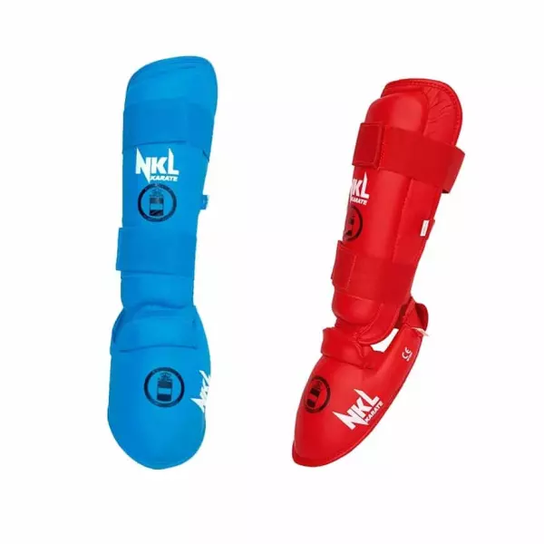 ESPINILLERA CON EMPEINE NKL KARATE "RFEK HOM.