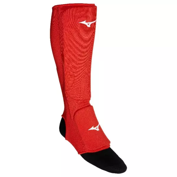 Espinillera Mizuno Jiu Jitsu roja/AZUL