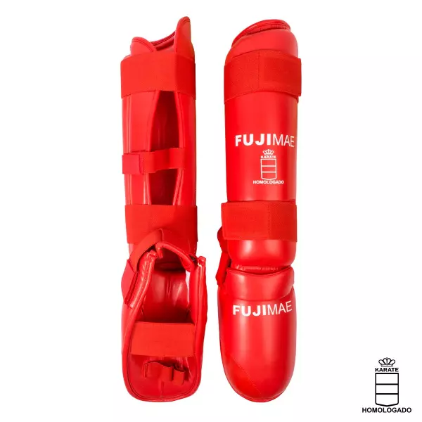 Espinilleras Advantage con Empeine Desmontables. RFEK. Rojo. L