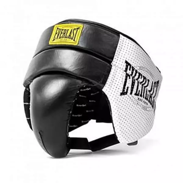 Everlast 1910 Groin Prot Negro-Blanco COQUILLA CUERO
