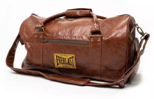 Everlast 1910 Leather Gym Bag Marron bolsa boxeo