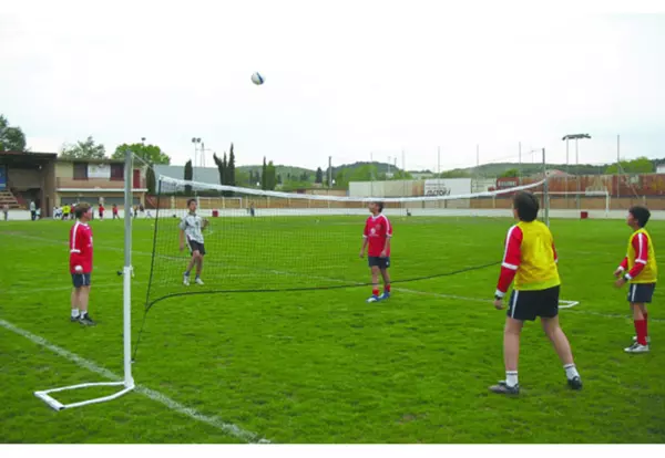 Postes futtenis-futtvoley Modelo hierba (red incluida) Juego