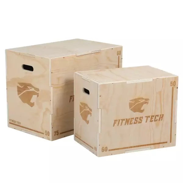CAJÓN PLIOMÉTRICO MADERA BOX JUMP 3 ALTURAS