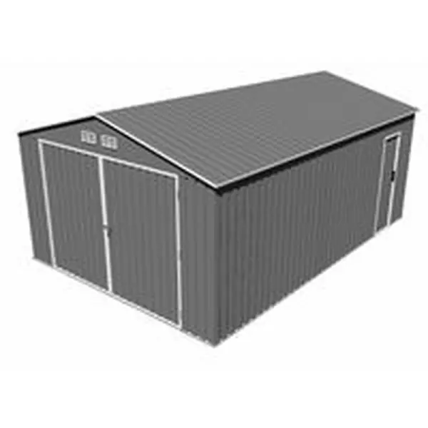 Garaje metalico Durham gris 15,36 m²