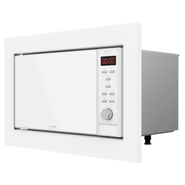 Microondas encastrable Digital GrandHeat 2350 Built-In White. 900W, Integrable, 23 Litros, Grill, 9 Funciones preconfiguradas, Temporizador