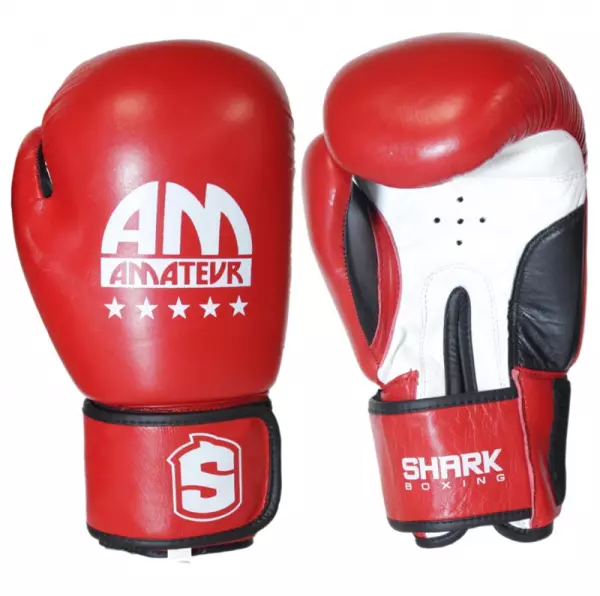 GUANTE BOXEO AMATEUR HOMOL ROJO/azul