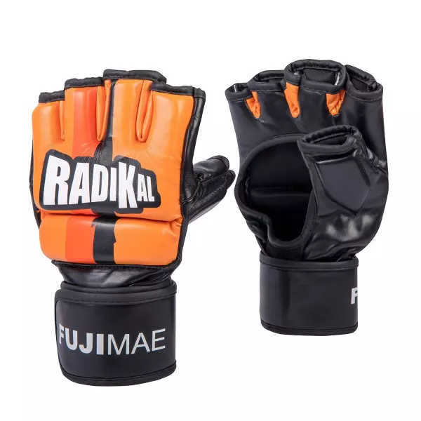 Guantes MMA Radikal. Azul Navy/Naranja. M