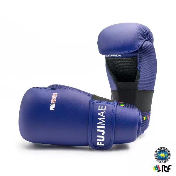 Guantes Abiertos ProSeries. ITF. Azul. XL,BLANCOS/NEGROS
