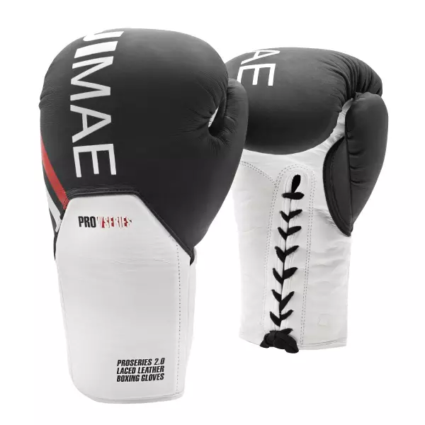 GUANTES BOXEO CUERDAS PROSERIES 2.0 PIEL 8/10/12/14 ONZAS GRANATE NEGRO